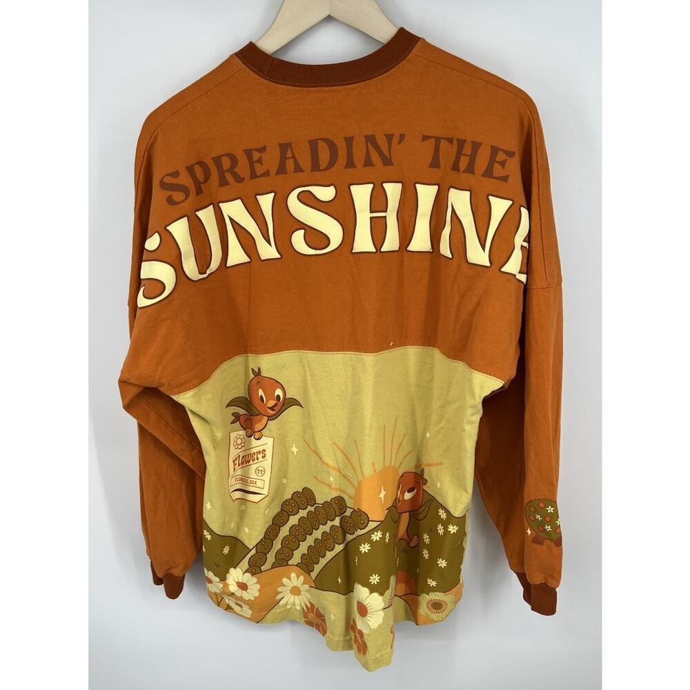 Disney Spirit Jersey Flower & Garden Epcot Orange Spreadin The Sunshine Size Med - Picture 4 of 8